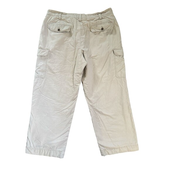 Eddie Bauer Men’s Flannel Lined Relaxed Fit Khaki Cargo Pants Outdoor Work 38x30 - Picture 6 of 6